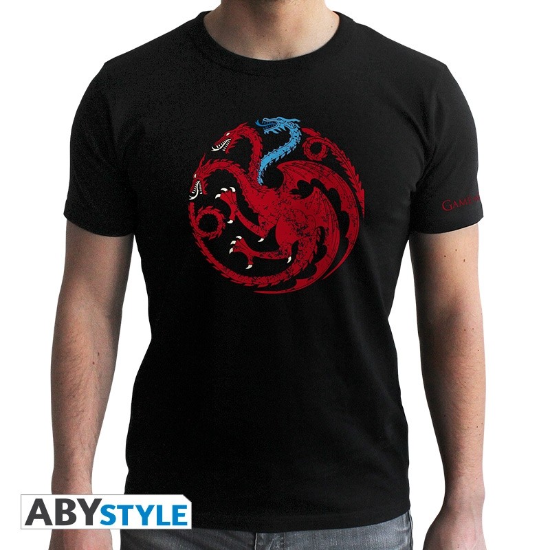 Game Of Thrones - Tshirt Targaryen Viserion -homme MC black - new fit