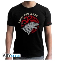 Game Of Thrones - Tshirt Bend the Knee - homme MC black - new fit