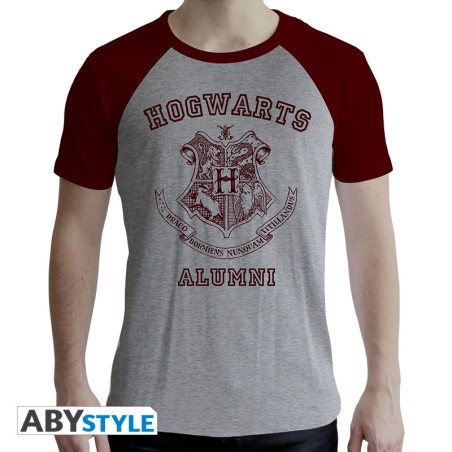 Harry Potter - Tshirt Alumni homme MC gris & rouge - premium