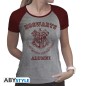 Harry Potter - Tshirt Alumni femme MC gris & rouge - premium