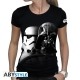 Star Wars - T-shirt Vador-Troopers femme MC black