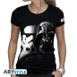 Star Wars - Tshirt Vador-Troopers femme MC black - basic