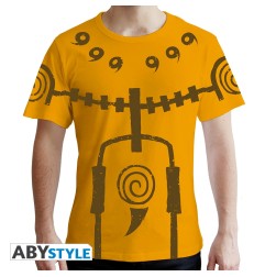 Naruto Shippuden - Tshirt Chakra Mode homme MC jaune - premium