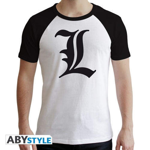 Death Note - T-shirt L Symbole homme MC blanc - premium