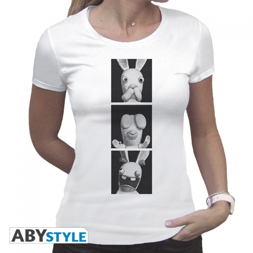 Lapins Cretins - T-shirt Lapins de la Sagesse femme MC white