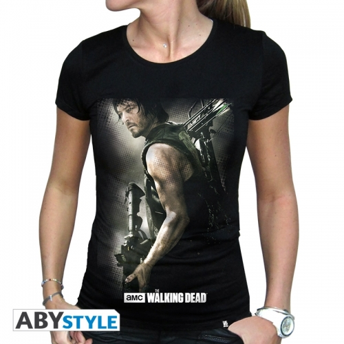 The Walking Dead - T-shirt Daryl Arbalète femme MC black - basic