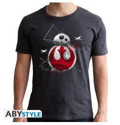 Star Wars - Tshirt BB8 E8 homme MC dark grey  - new fit
