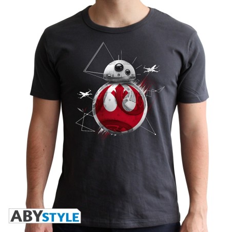 Star Wars - Tshirt BB8 E8 homme MC dark grey  - new fit