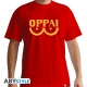 One Punch Man - T-shirt Oppai homme MC rouge - basic