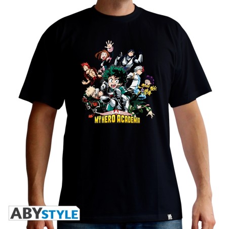 My Hero Academia - Tshirt Héros homme MC black- basic