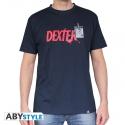 Dexter - T-shirt Logo et badge homme MC light navy