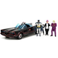 DC Comics - Véhicule 1/24 Batman 1966 Classic Batmobile Deluxe