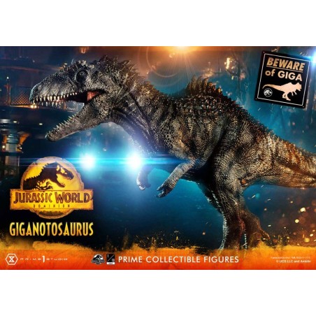 Jurassic World : Le Monde d'après - Statuette Prime Collectibles 1/38 Giganotosaurus Toy Version 22 cm