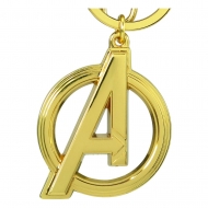 Marvel - Porte-clés métal Avengers Classic A Logo Gold Colored