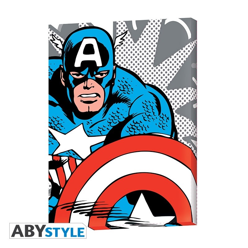 Marvel - Toile - Captain America pop art (30x40) x2