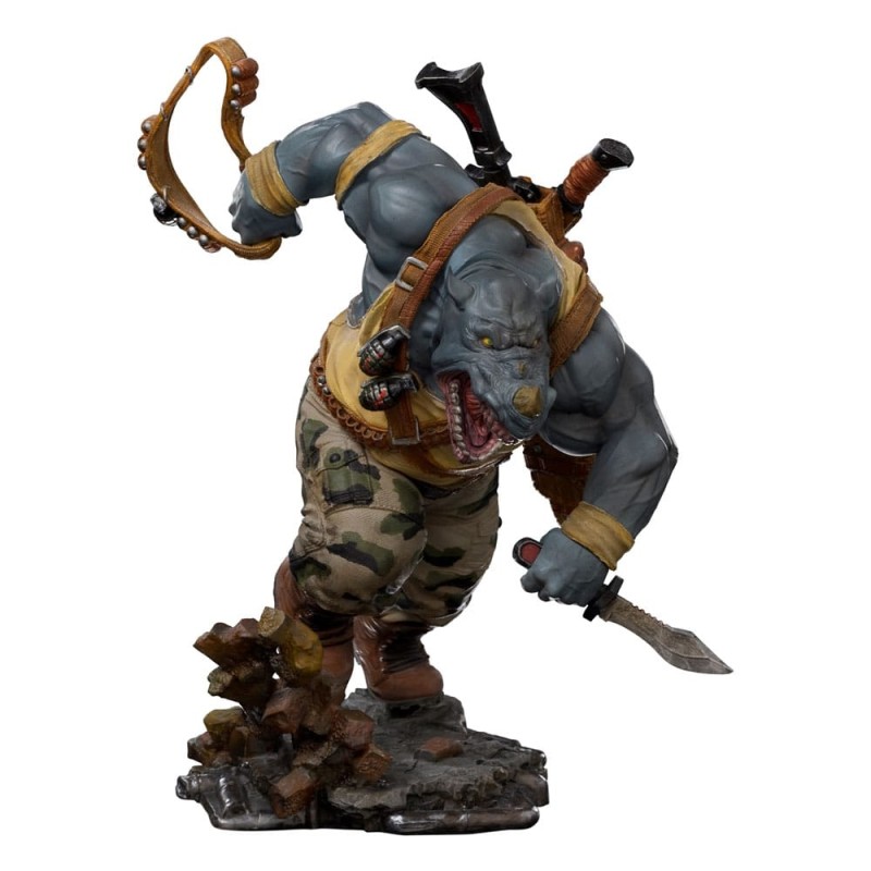 Tortues Ninja - Les Tortues ninja statuette BDS Art Scale 1/10 Rocksteady 24 cm