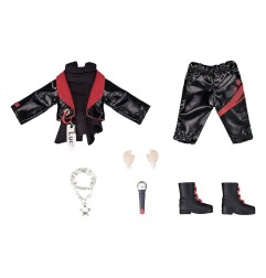 Nendoroid Doll - Original Character accessoires pour figurines  Outfit Set: Idol Outfit - Boy (Deep Red)
