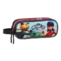 Miraculous, les aventures de Ladybug et Chat Noir - Trousse double compartiments 21cm