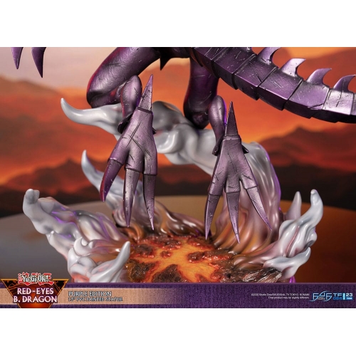 Yu-Gi-Oh ! - Statuette Red-Eyes B. Dragon Purple Colour 33 cm