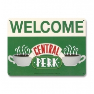 Friends - Panneau métal Central Perk Welcome 15 x 21 cm