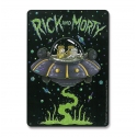 Rick & Morty - Panneau métal Spaceship 15 x 21 cm