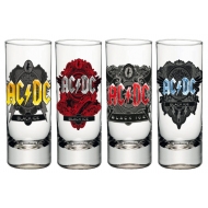 AC/DC - Set 4 verres à liqueur Black Ice