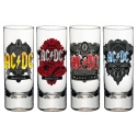 AC/DC - Set 4 verres à liqueur Black Ice