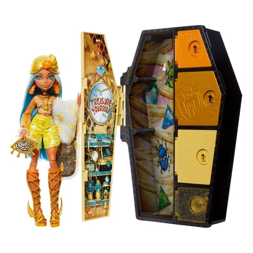 Monster High Skulltimate Secrets: Fearidescent - Poupée Cleo de Nile 25 cm