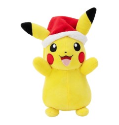 Pokémon - Peluche Pikachu Bonnet de Noël 20 cm