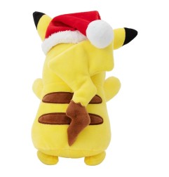 Pokémon - Peluche Pikachu Bonnet de Noël 20 cm