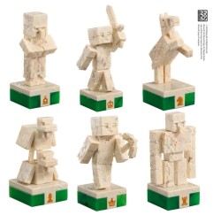 Minecraft - Jeu d'échecs Overworld Heroes vs. Hostile Mobs