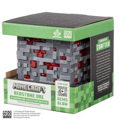 Minecraft - Réplique Illuminating Redstone Ore Cube 10 cm