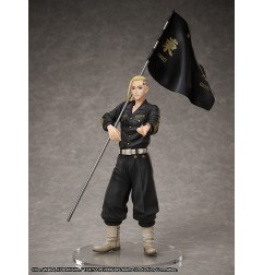 Tokyo Revengers - Set bague et statuette 1/8 Ken Ryuguji 30 cm , taille de la bague 19