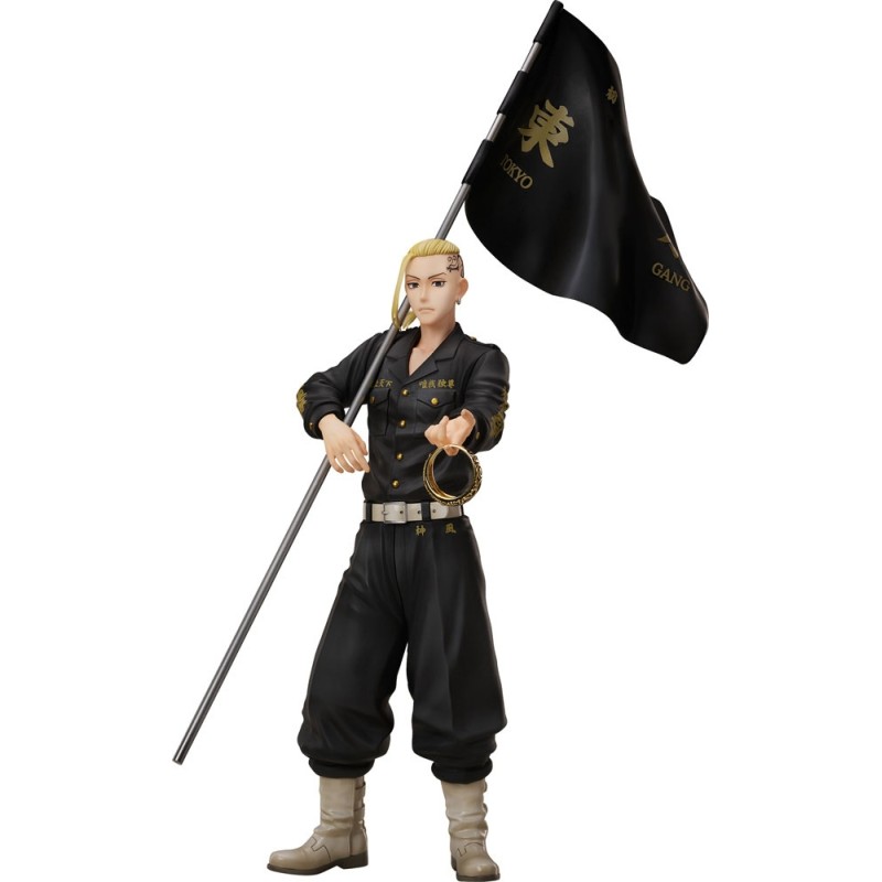 Tokyo Revengers - Set statuette PVC et bague 1/8 Ken Ryuguji 30 cm - taille de bague 15