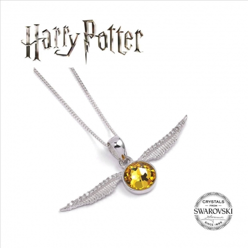 Harry Potter - Pendentif et collier Golden Snitch X Swarovksi