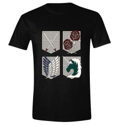 L'Attaque des Titans - Attack On Titan T-Shirt Emblems 