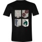 L'Attaque des Titans - Attack On Titan T-Shirt Emblems 