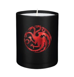 Le TrÃ'ne de fer - Le Trone de fer bougie verre House Targaryen 8 x 9 cm