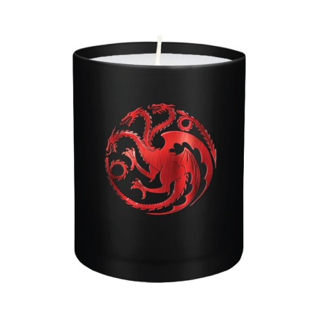 Le TrÃ'ne de fer - Le Trone de fer bougie verre House Targaryen 8 x 9 cm