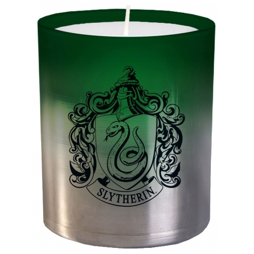 Harry Potter - Bougie verre Slytherin 8 x 9 cm