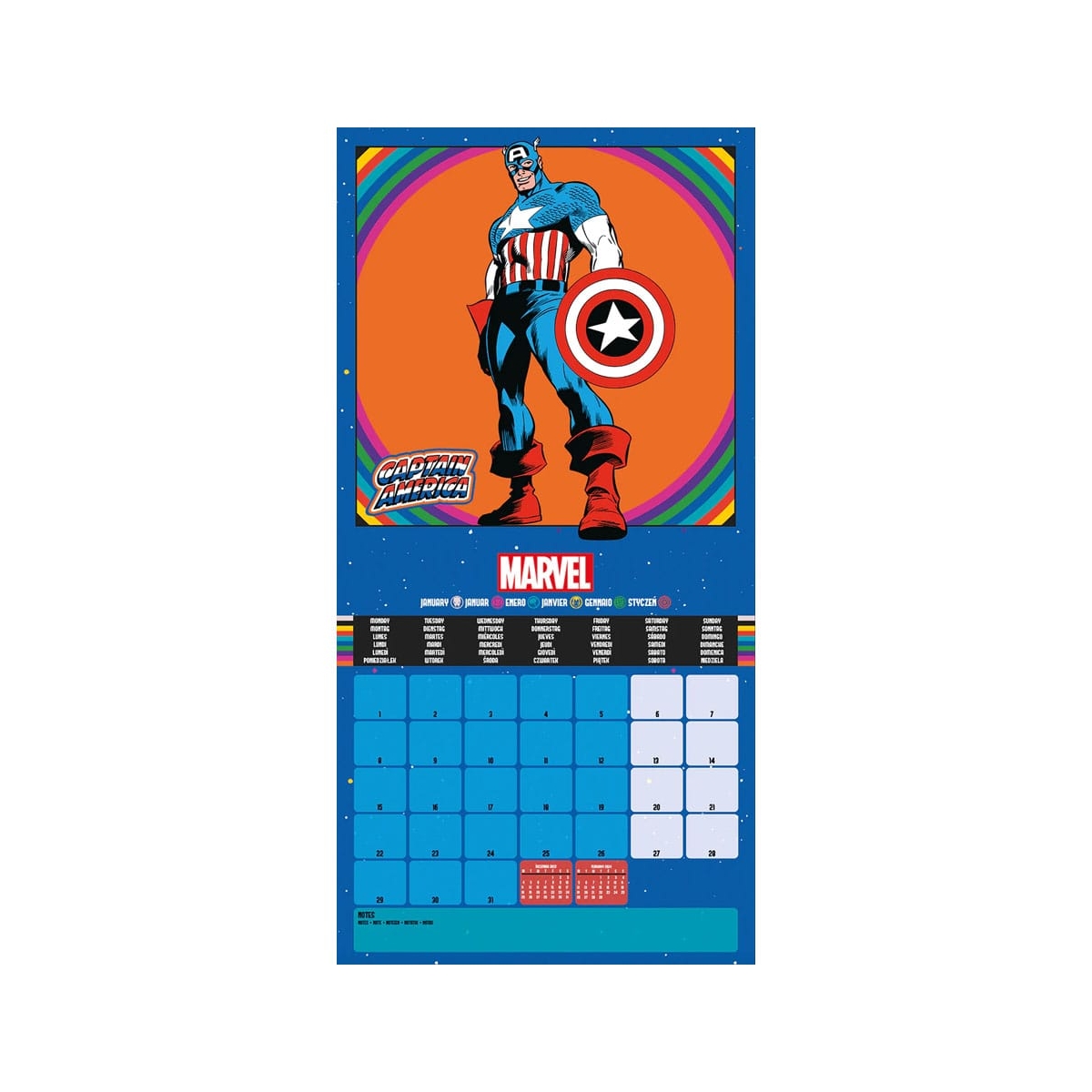 Marvel calendrier 2024 Super Heroes