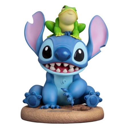 Lilo & Stitch - Disney 100th statuette Master Craft Stitch with Frog 34 cm
