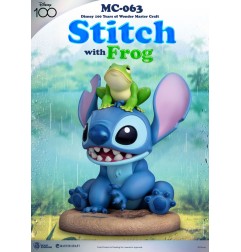 Lilo & Stitch - Disney 100th statuette Master Craft Stitch with Frog 34 cm