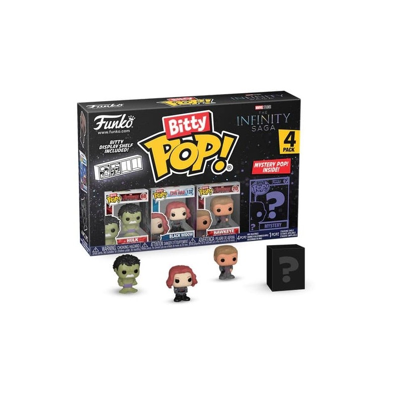 Marvel - Pack 4 figurines Bitty POP! Vinyl Hulk 2,5 cm Marvel - Pack 4 figurines Bitty POP! Vinyl Hulk 2,5 cm