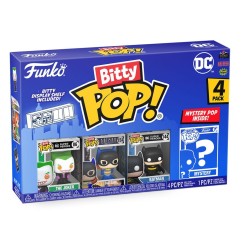 DC Comics - Pack 4 figurines Bitty POP! The Joker 2,5 cm