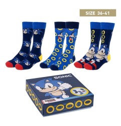 Sonic The Hedgehog - Sonic the Hedgehog pack 3 paires de chaussettes Sonic 35-41
