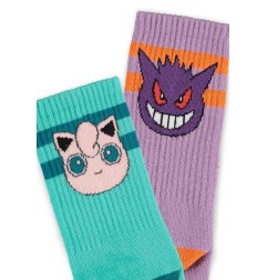 Pokémon - Pack 2 paires de chaussettes Heads Grey 39-42