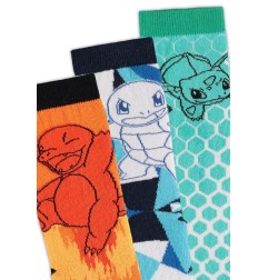 Pokémon - Pokemon pack 3 paires de chaussettes Crew 39-42