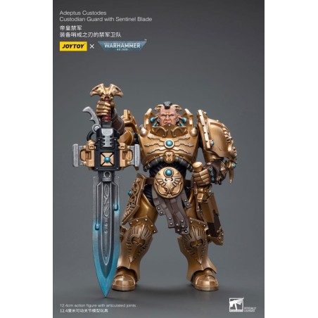 Warhammer 40k - Figurine 1/18 Adeptus Custodes Custodian Guard with Sentinel Blade