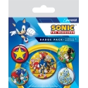 Sonic the Hedgehog - Pack 5 badges Speed Team